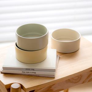 펫트리움 뇸뇸 2구 보울 도자기 강아지 고양이 식기 물그릇