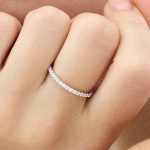 에센스 실버(W) FULL 이터니티 가드링 반지 1.5mm HL4R58425W9