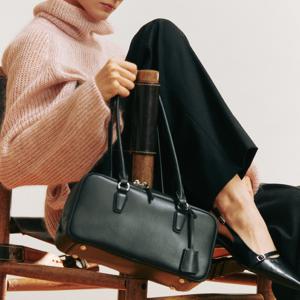 [리퍼브][정상가 284,000원] 6Colors_카우레더 바게트 토트 백 I B02