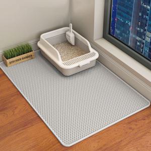 고양이 화장실 발판 매트 모래빠짐 매트 소형 중형 고양이화장실매트 화장실매트