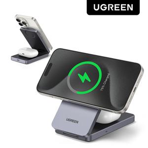 유그린 맥세이프 Qi2 무선 고속 폴더블 2in1 15W 충전기 W706