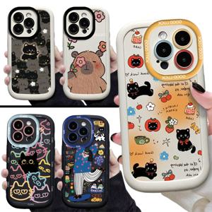 갤럭시 s25 s24 s23 감성 캐릭터 커플 디자인 실리콘 폰 케이스