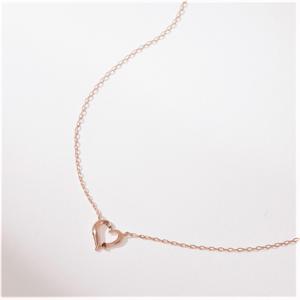 [GB] 오렌지 다이아몬드 하트 14k GOLD 목걸이 LNF18009D