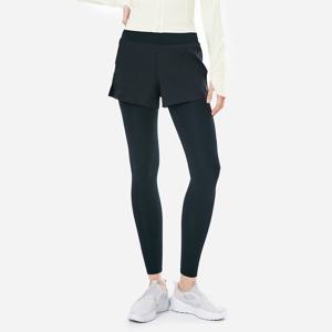 우먼 에센셜 허리밴드 9부 레깅스 쇼츠 블랙 (B5SWWLP004BLK)