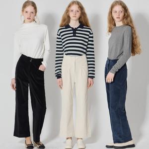 2SET (LeOT)] 릴렉스 스트레이트핏 코듀로이 팬츠 2종세트