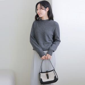 [최초가 129,000원]르블랑 울100 라운드넥 니트 1pcs