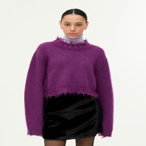 E.B.M[정가199000원]베이직 크롭 니트 풀오버EMPBKPO070