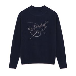 캐리스노트 바이올린 비딩 자수 니트 CN3SKT101