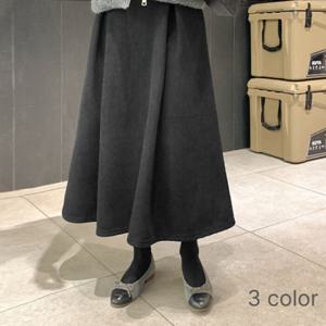 [브리치]  / 융기모 골덴 플레어 스커트 (3color)