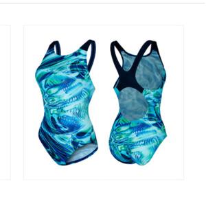 티막 플레이어스 원피스 여성 실내수영복 UKP0151-BL