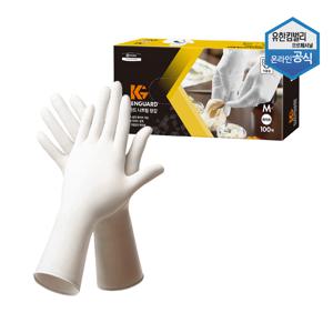 크린가드 니트릴 장갑 화이트 중형 식품용 100매 44529