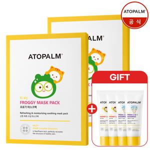 [1/12~14] 키즈 프로기 마스크팩 10매 (GIFT. 허니 로션 20mlx2개+프레쉬 샴푸 20mlx2개)