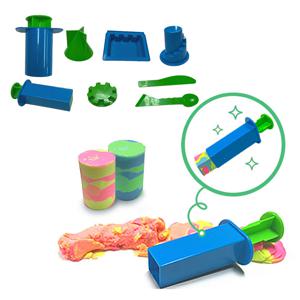 키즈망고 모래 놀이 몰드 주사기 8종 스탬프 모래틀