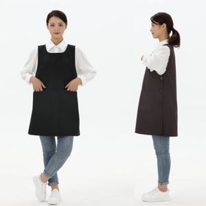 구김없는 포그니 투포켓 원피스형 앞치마 손님용앞치마 폴리앞치마 H형앞치마 H라인앞치마