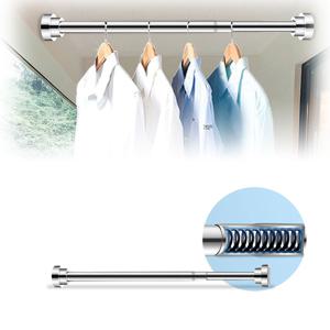 다용도 길이조절 압축 샤워 커튼봉 옷걸이 빨래 봉 압축봉 커튼레일 커튼압축봉