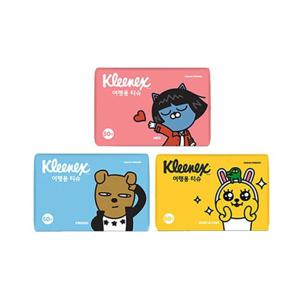 카카오프렌즈 크리넥스 여행용 휴대용 티슈 50매 자재