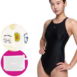 여성 수영복 녹터널 선수 원피스 레이서백 A5FL1CO03 BLK 가방 수모행거