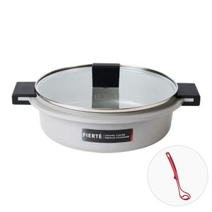 [롯데백화점]리한 피에르테 주물 IH 세라믹 냄비 파티웍 전골냄비 24cm (+쿠킹스틱 증_정)