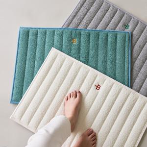 테리 타올 누빔 푹신한 발매트 욕실 매트 3colors