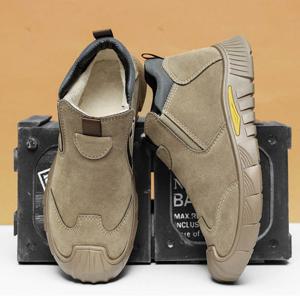 남성 겨울 작업화 스포츠 보온 털안감 옆지퍼 운동화 남성운동화 기모운동화 편한운동화 조깅화