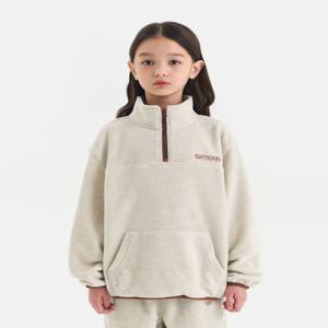 [정가 59000원]폴라플리스 배색 반집업 (오트밀) OD254IZM09_OTM