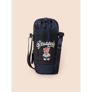 [택가 39000] 곰돌이 체크 물병가방 - 그린 (BI61D2U06M)