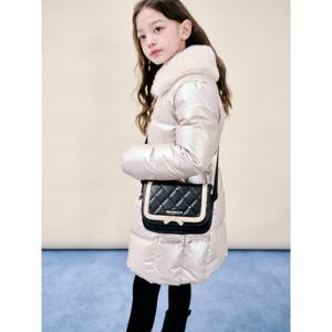 여아 리본 퀼팅 크로스백 - 블랙 (BI61D2G025)