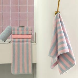 테리스페셜 멜로우 스트라이프 수건 180g 고중량 호텔수건  5장 타올 타월 수건세트 세면타올