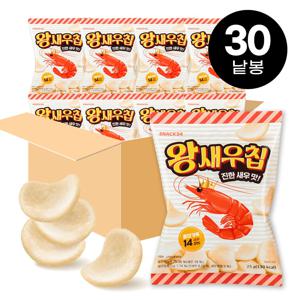 스낵24 왕새우칩 25g 30개입 1박스