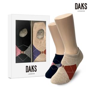 양말 숙녀 2족 선물세트 파일인비져블 이색아가일 26416