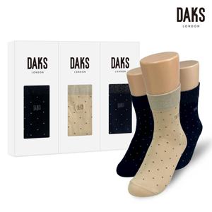 양말 숙녀 3족 선물세트 무압박중목 루렉스작은도트 26401