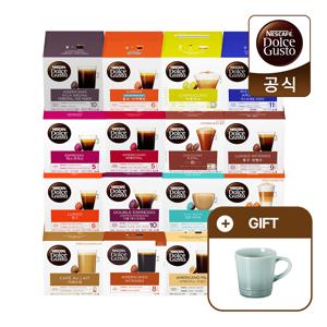 네스카페 캡슐커피 (16캡슐) x 5박스 3+2 골라담기(+ 스타벅스 글라스머그)