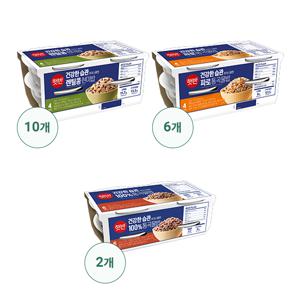 햇반 라이스플랜 렌틸콩현미40+파로24+통곡물12/총76개