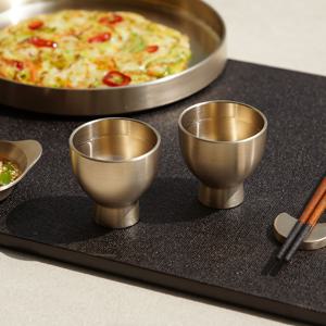 방짜유기 울림잔(소주잔) 2P