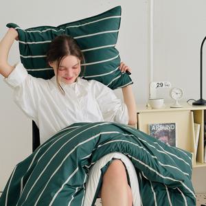슬립웰 알러가드 스트라이프 먼지없는 차렵이불 침구세트 4colors (SS/Q/K)