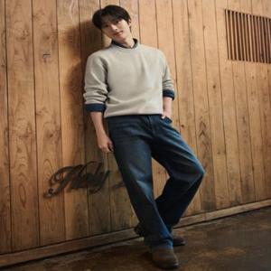 남성 컴포트 기모 와이드핏 데님 팬츠 PHF4DP1039