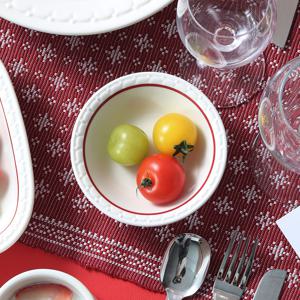 쉐난고 카디날 빈티지 레드 라인 원형 쿠프 찬기 S 12.8cm