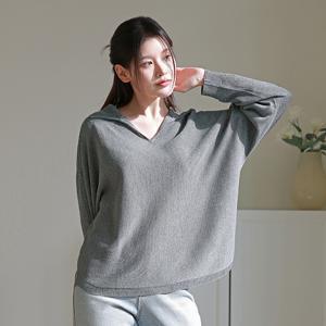 [최초가 109,000원]글리터 얀 브이넥 카라 니트  2종세트