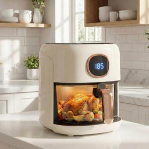 내열유리 에어프라이어 가정용 바스켓형 에어프라이기