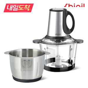 [내일도착] SHINIL 만능 멀티 다지기 분쇄기 대용량 SFM-30FM 2종 용기+마늘박피