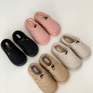 [브리치]  /    멜로우 패딩 퍼안감 밴딩 슬리퍼 4cm