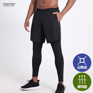 남성 러닝패션  9부 반바지 레깅스 조깅팬츠 트레이닝바지 헬스 자전거