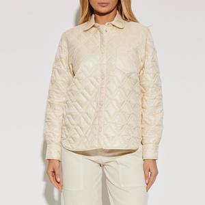 26SS 다이아몬드 퀼팅 패딩 셔츠 자켓 아이보리 화이트 여성 L1 093 2F00001 788UY 052