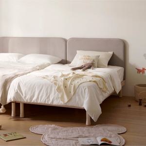 쿠시노 코지 다리형 침대 프레임(패브릭,SS)