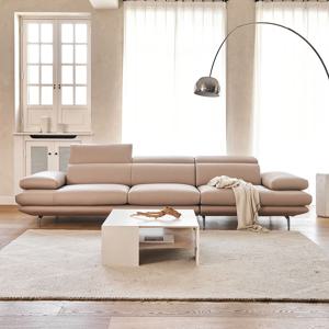 나예 4인용 슈타크 통가죽 헤드레스트 소파