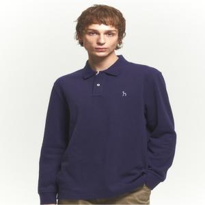 남성 [[24FW]] HZTS4D431U2 퍼플 긴팔 피케 카라 티셔츠