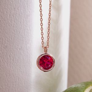 가넷 베리 루비 목걸이 NA0572