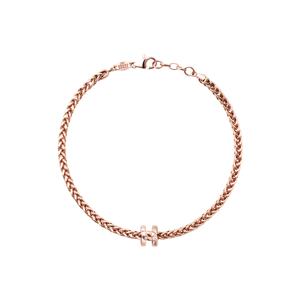 [정가 1,380,000원]With U 14K 로즈골드 팔찌 SA25C08M