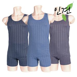 COOL 인견 남성 런닝+트렁크팬티 속옷세트 6매