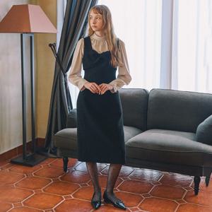 [정가299,000]리본 꼬임 슬리브리스 H라인 원피스 OW4WO9790